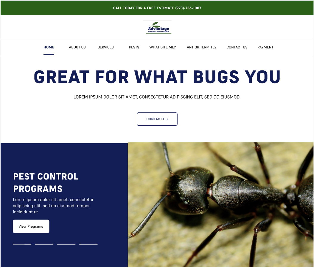 Advantage Pest Control screenshot